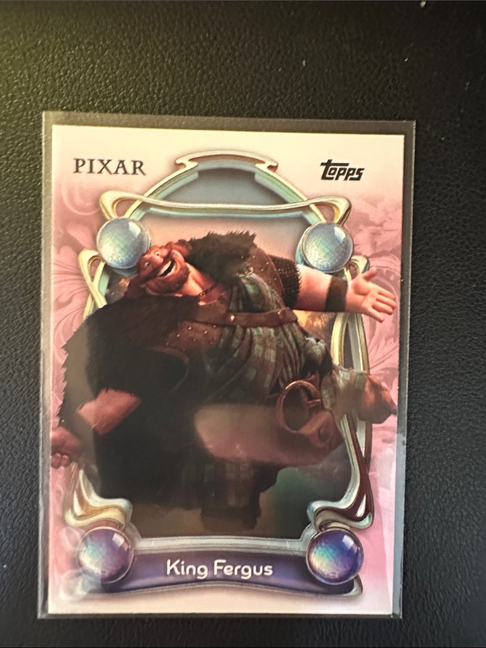 Topps Pixar King Fergus Trading Card - Pink and Blue Accents